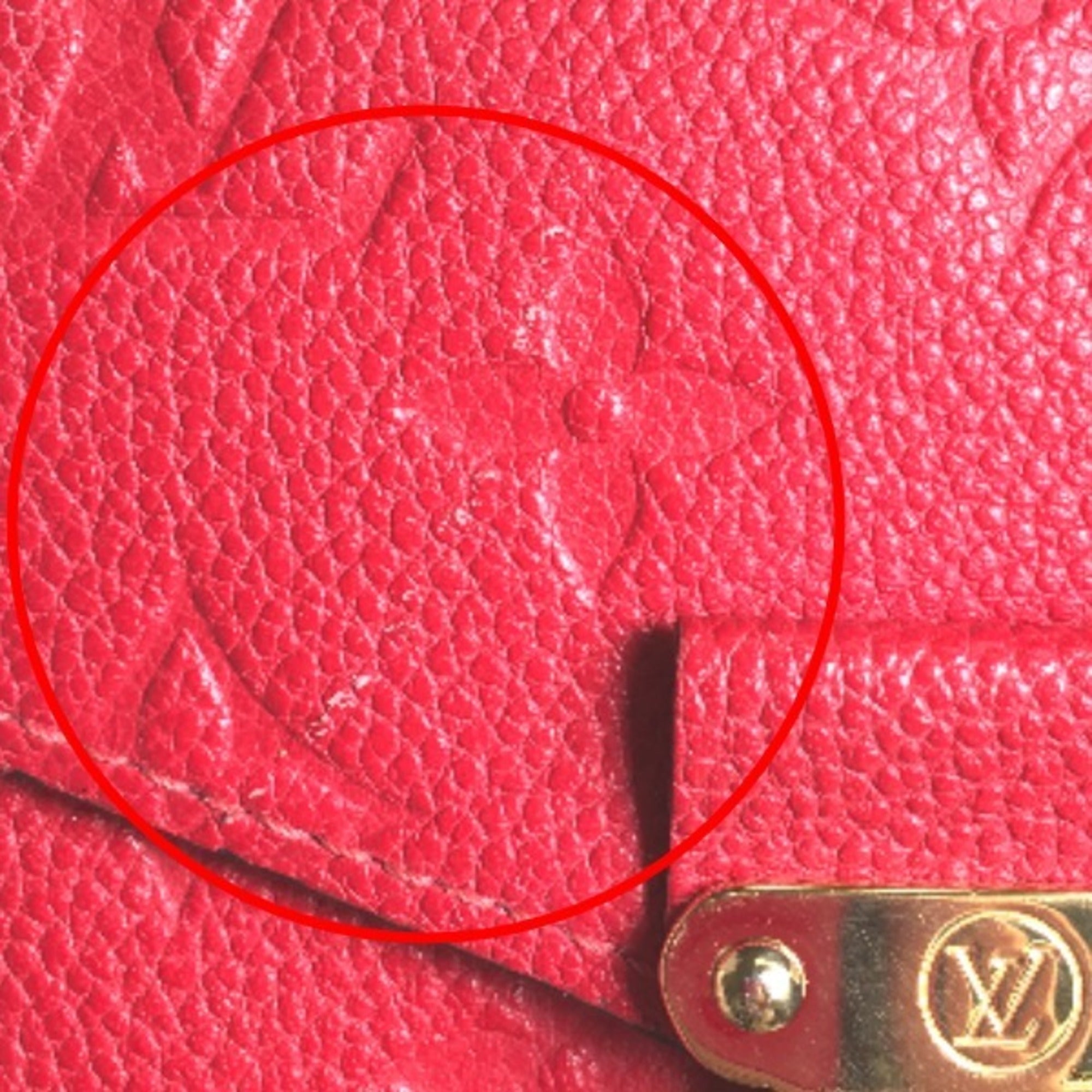 Louis Vuitton Red Color Monogram Long Wallet