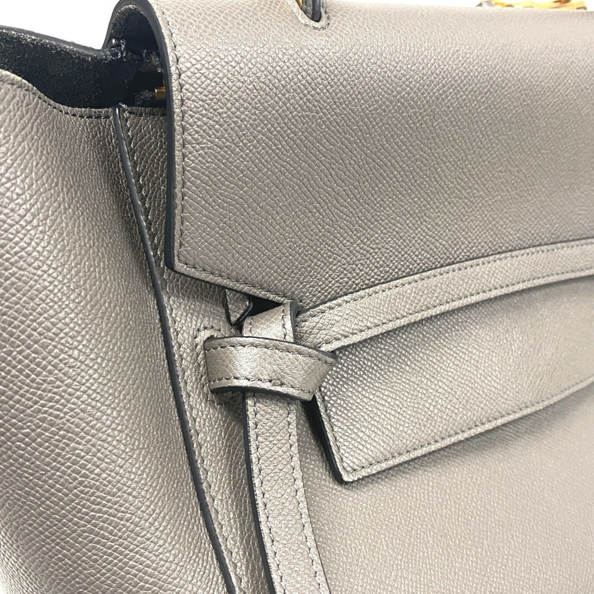 Celine Gray Leather Handbag