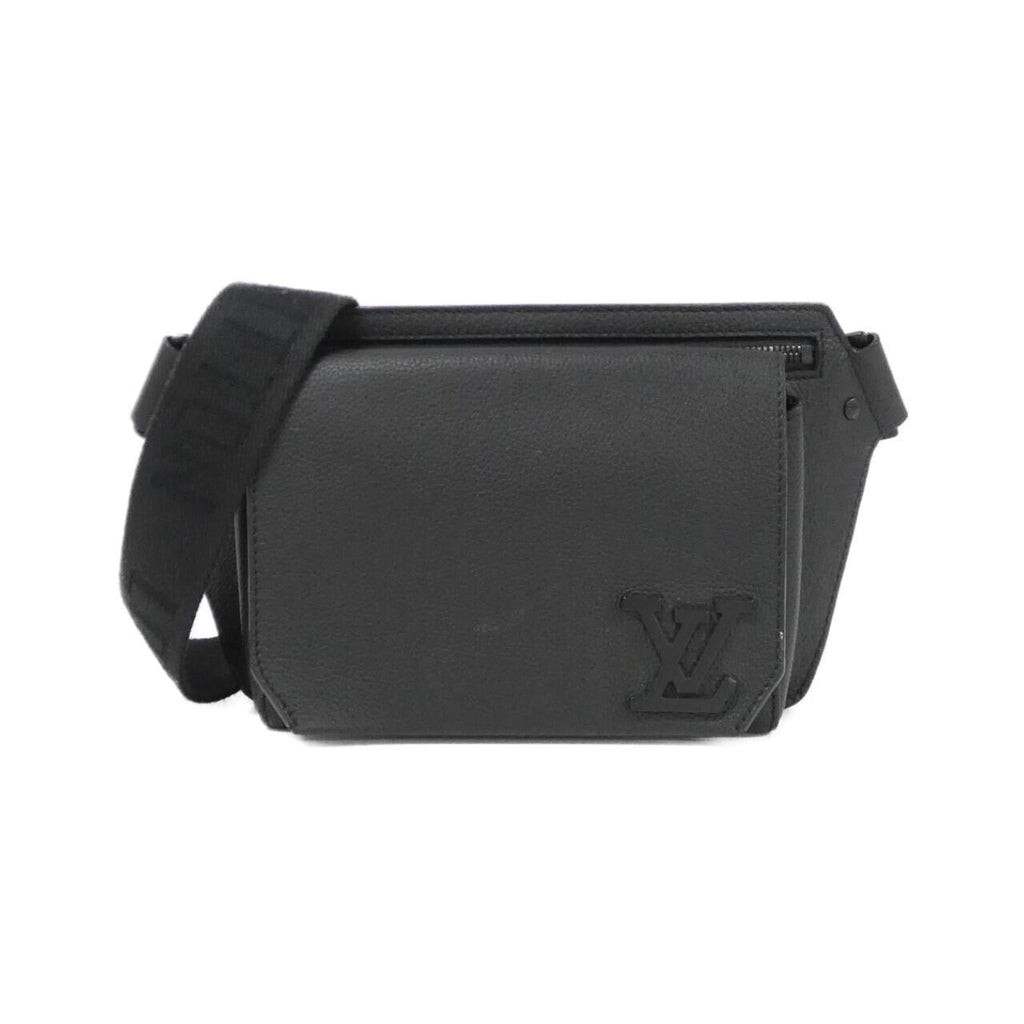 Louis Vuitton Black Leather Shoulder Bag