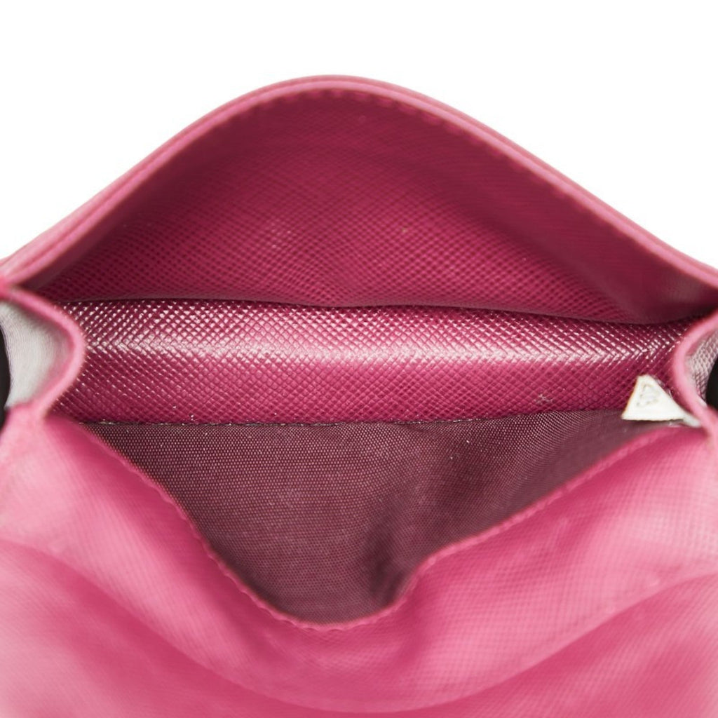 Prada Purple Leather Coin Purse/Coin Case