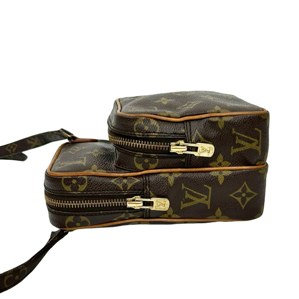 Louis Vuitton Brown Leather Pvc Pochette Shoulder Bag