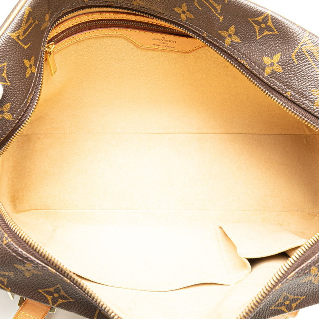Louis Vuitton Brown Pvc Leather Handbag Shoulder Bag
