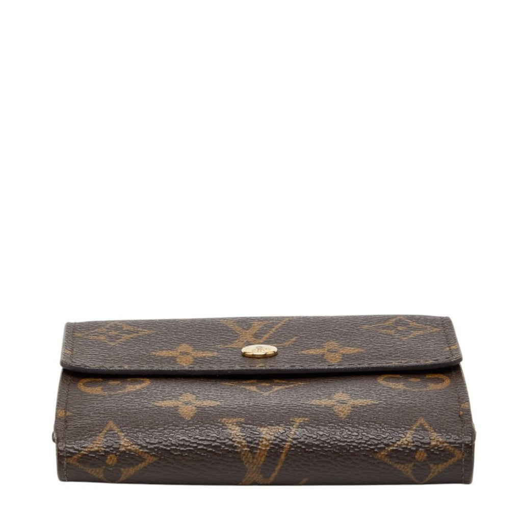 Louis Vuitton Monogram Brown Leather Pvc Wallet