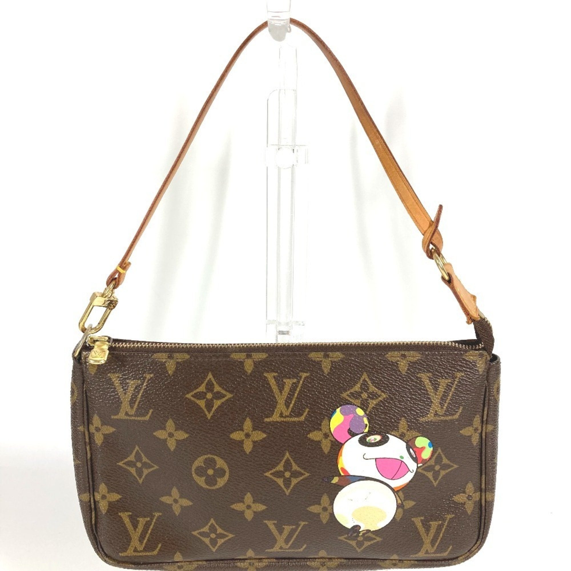 Louis Vuitton Brown Monogram Panda Multi-Color Monogram Handbag Pouch Shoulder Bag