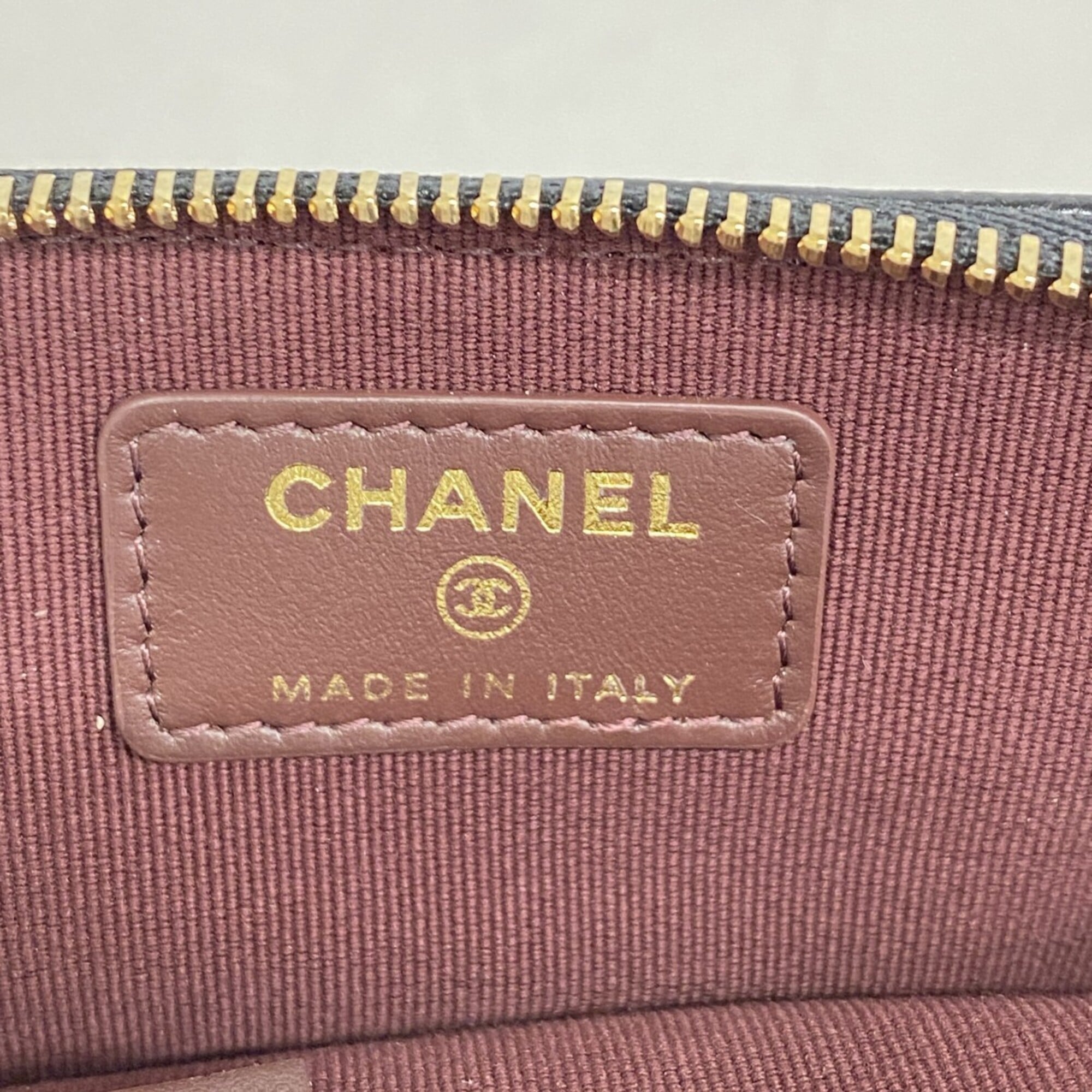 Chanel Black Grained Calfskin Coin Purse/Coin Case