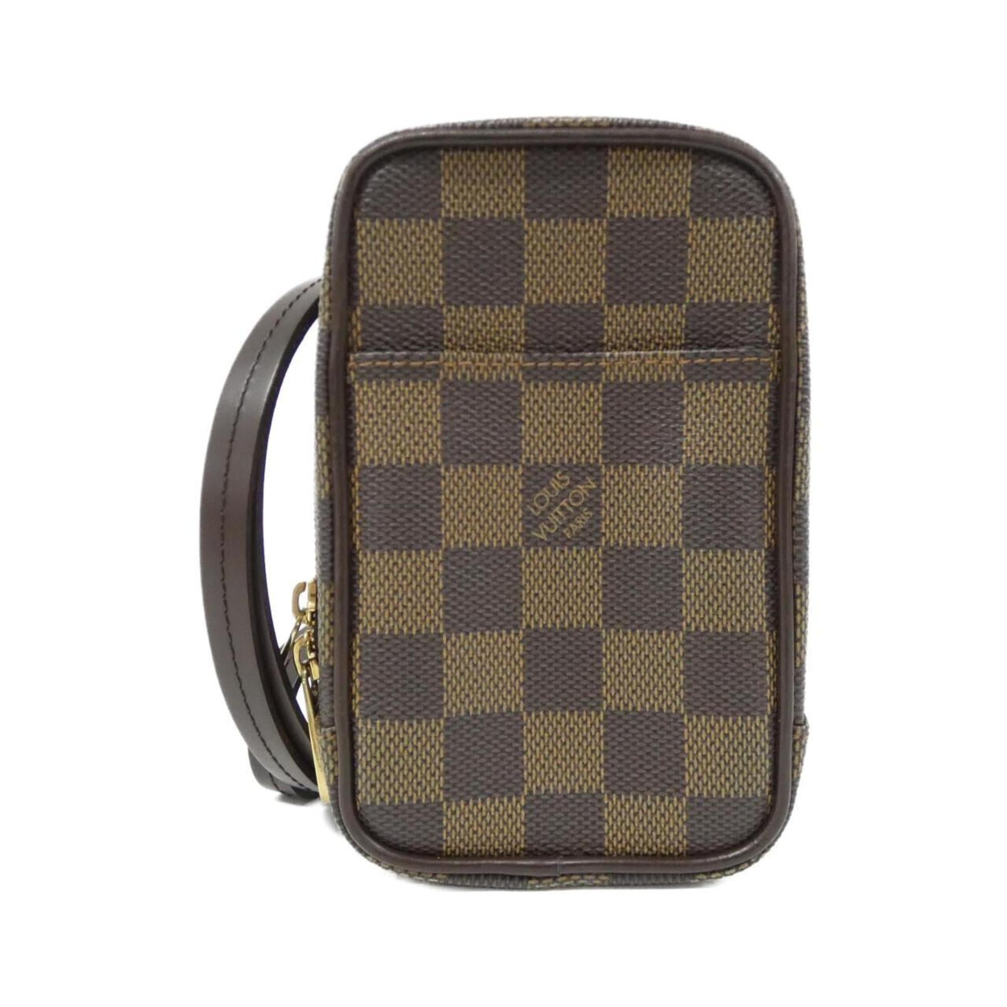 Louis Vuitton Ebene Coated Canvas Handbag Pouch