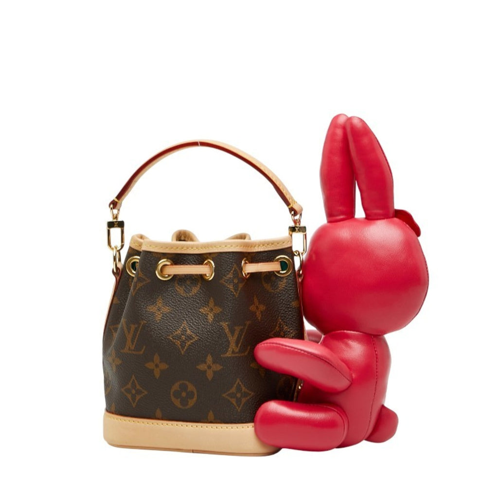 Louis Vuitton Brown Pink Pvc Leather Handbag Shoulder Bag