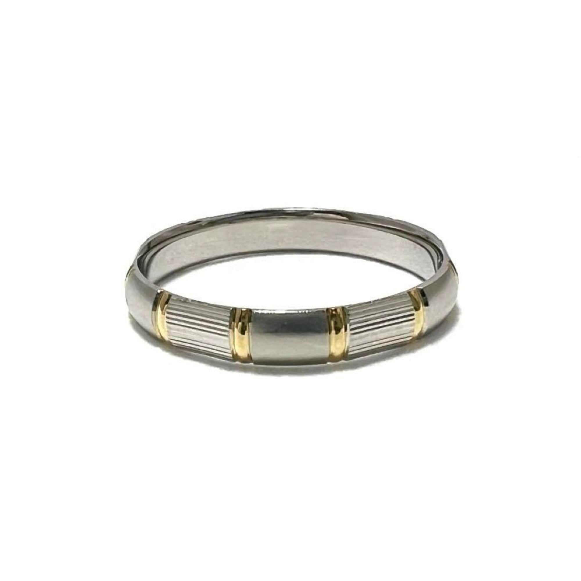 Celine Silver Yellow Gold (18K) Platinum Band Ring