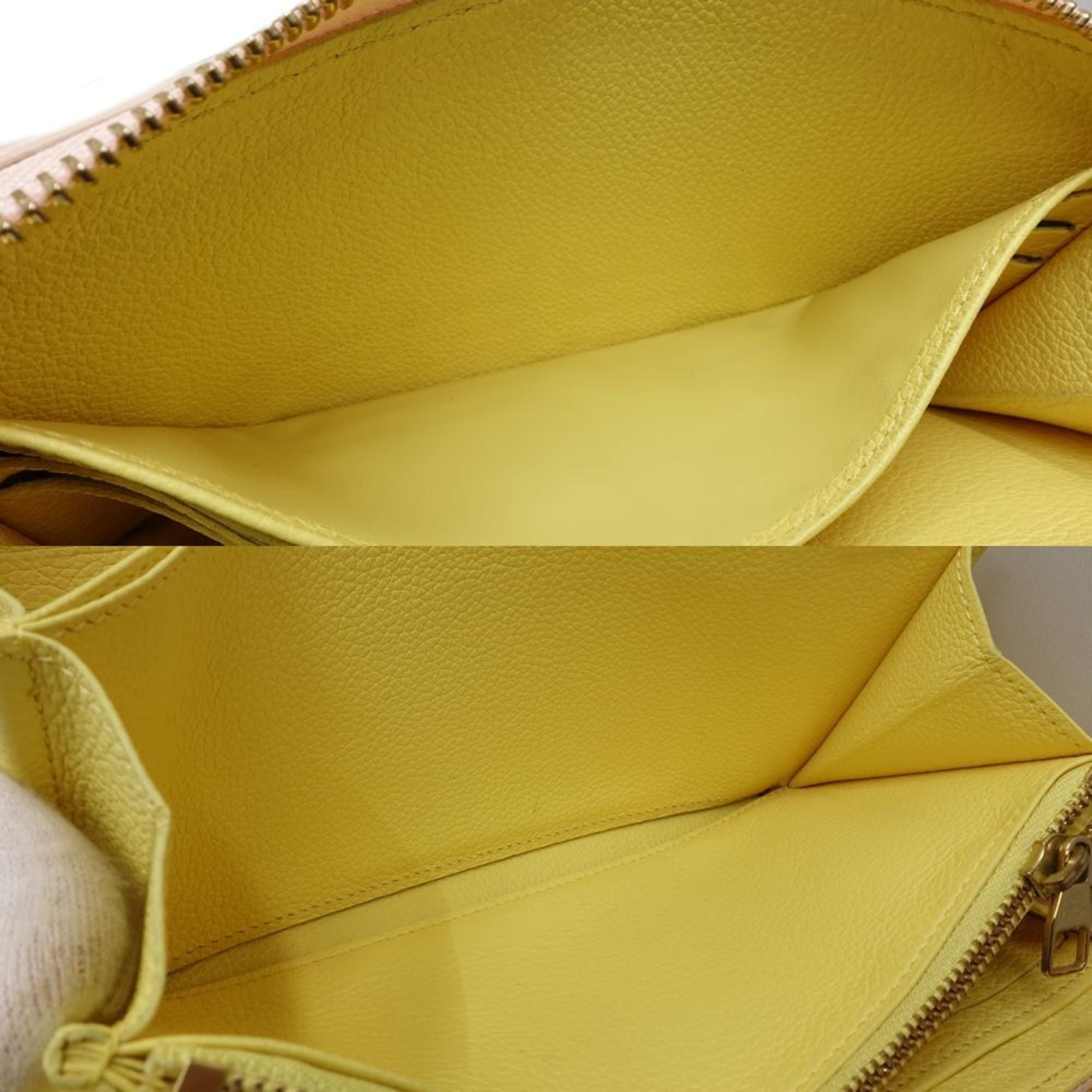 Louis Vuitton Beige Pink Yellow Monogram Empreinte Long Wallet