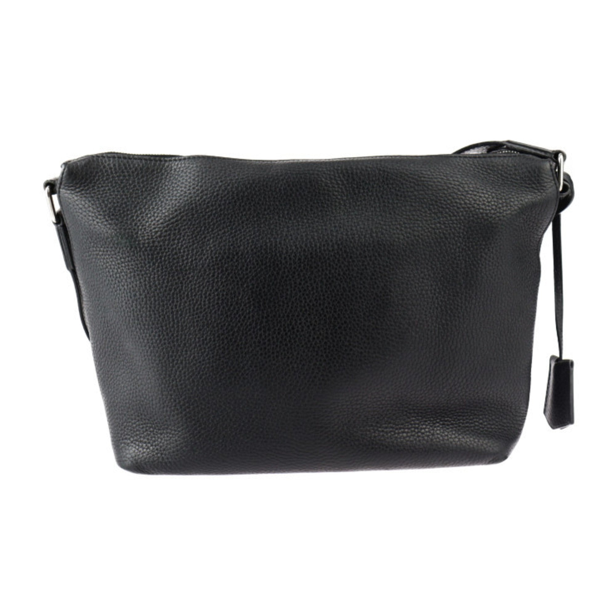 Louis Vuitton Black Leather Shoulder Bag