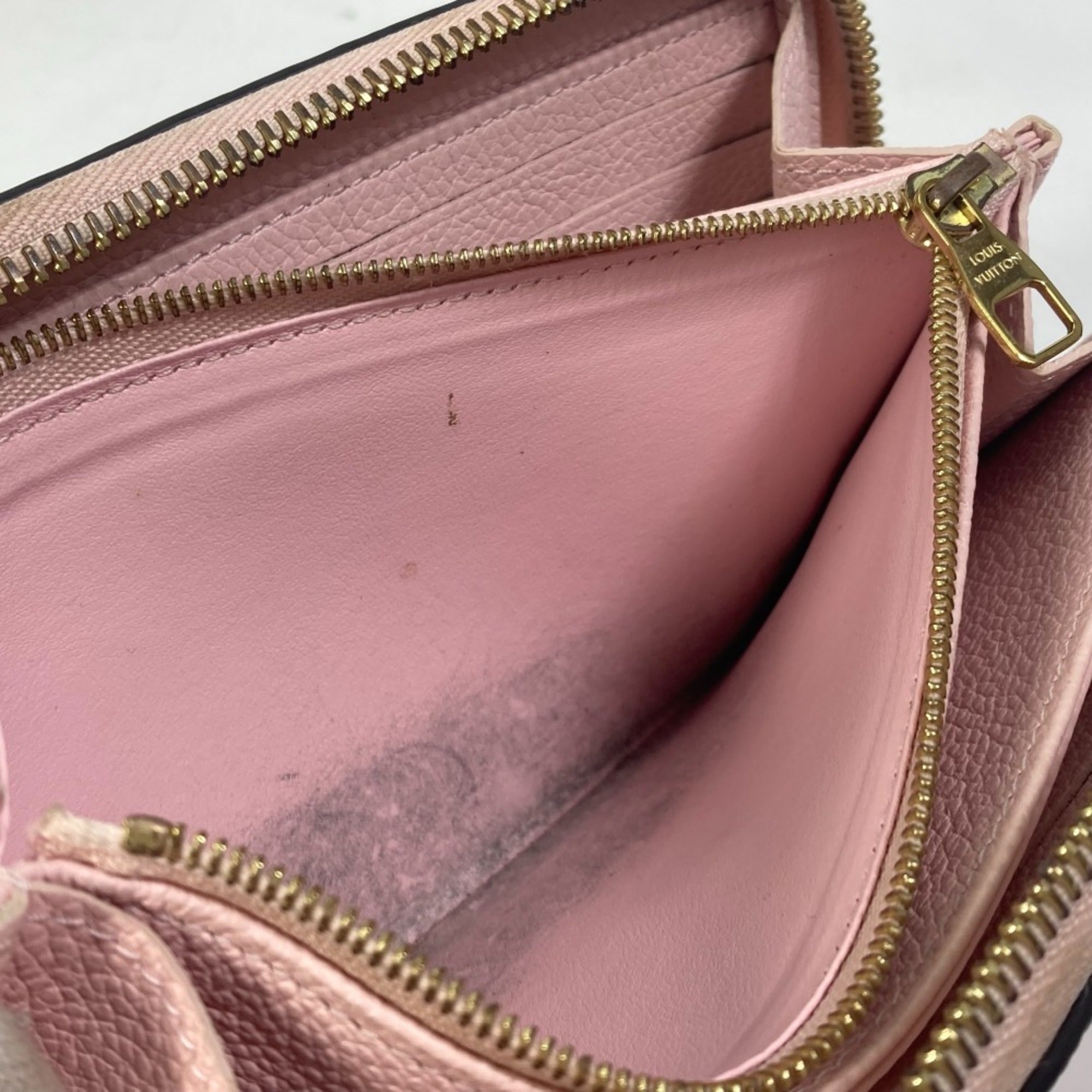 Louis Vuitton Monogram Empreinte Pink Monogram Empreinte Long Wallet