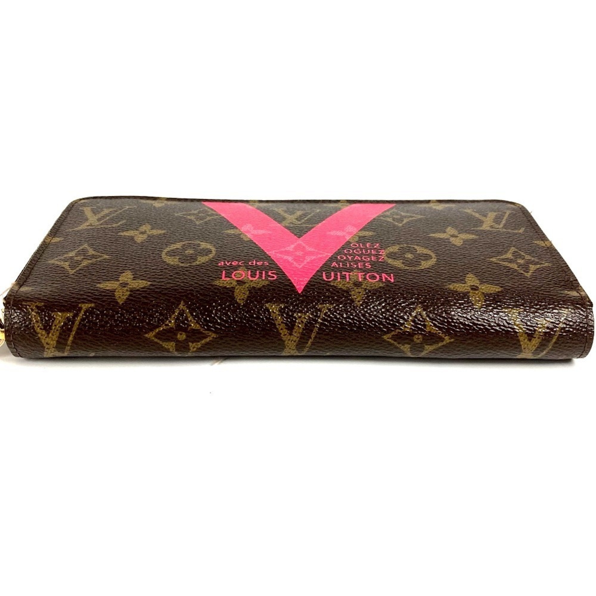 Louis Vuitton Monogram Brown Monogram Pink Monogram Long Wallet
