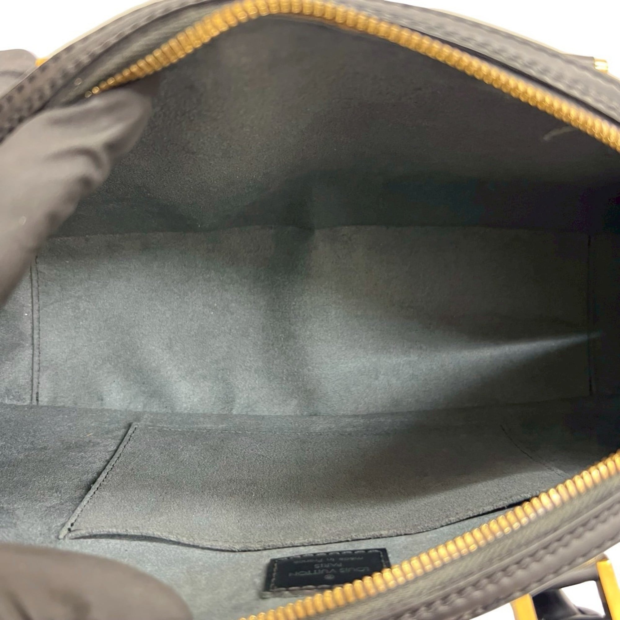 Louis Vuitton Black Epi Leather Boston Bag Handbag