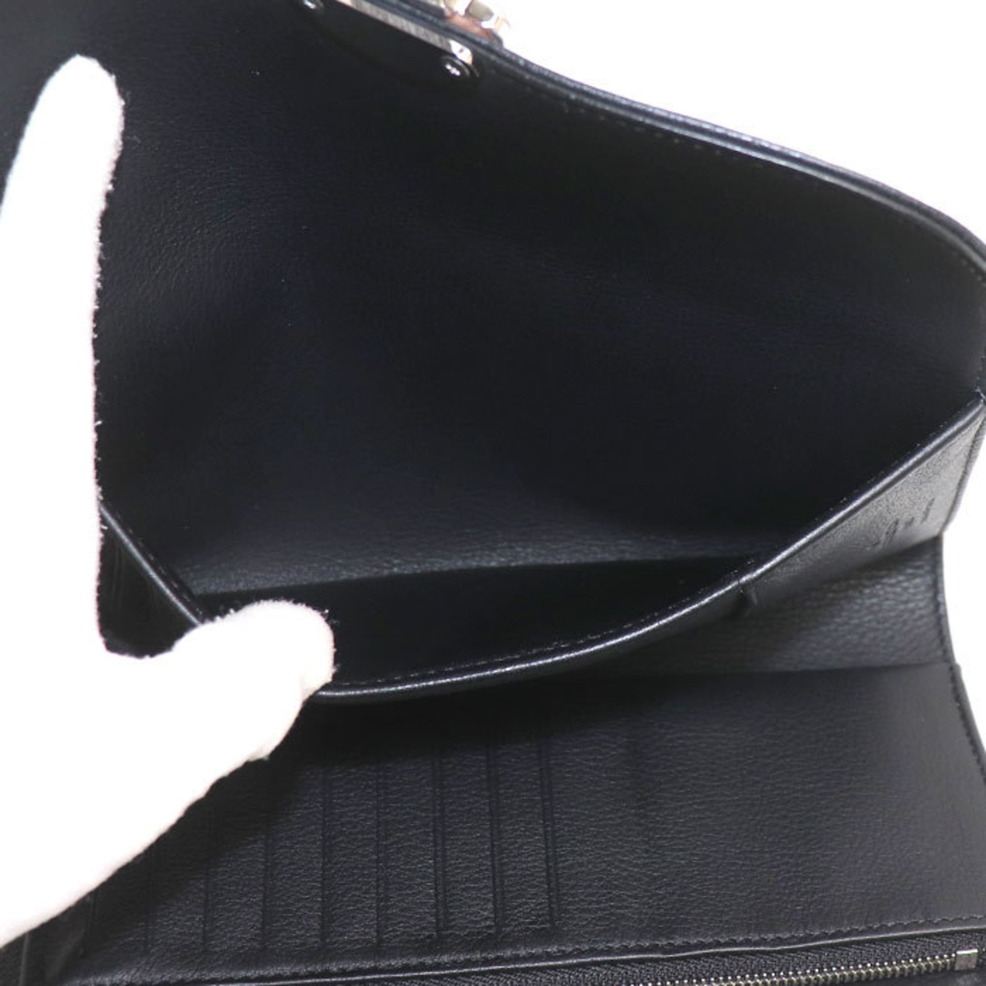 Louis Vuitton Silver Mahina Leather Long Wallet