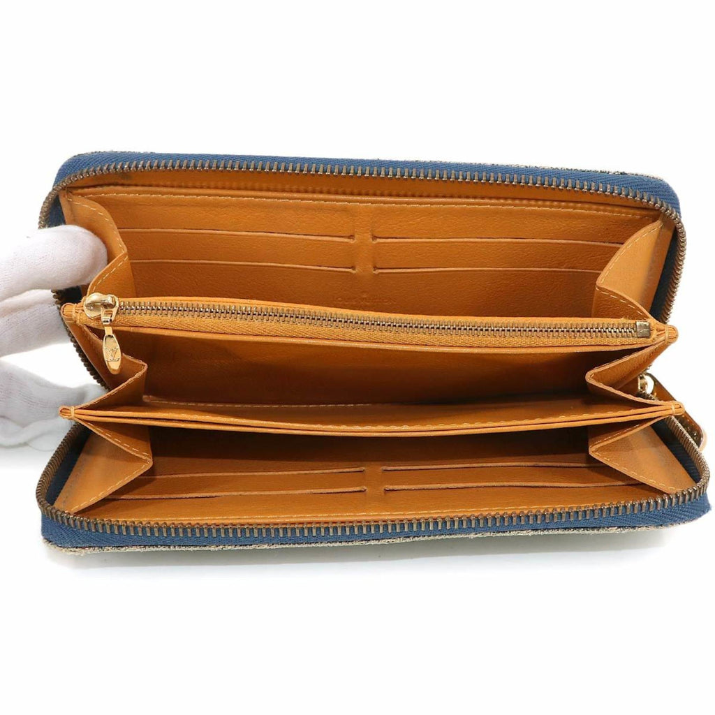 Louis Vuitton Blue Monogram Denim Long Wallet
