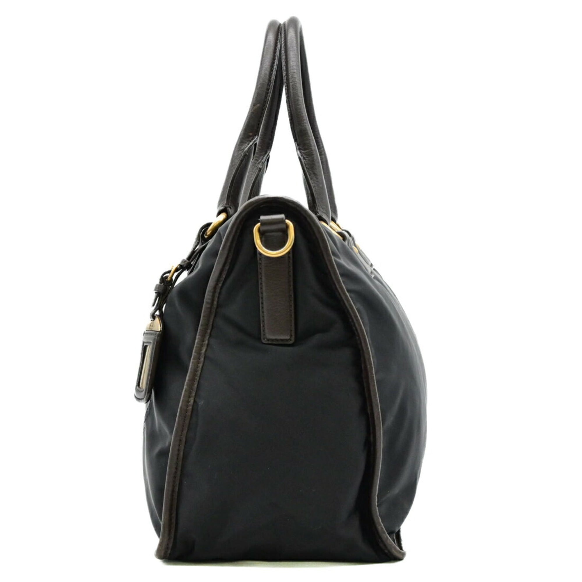 Prada Black Nylon Handbag Shoulder Bag