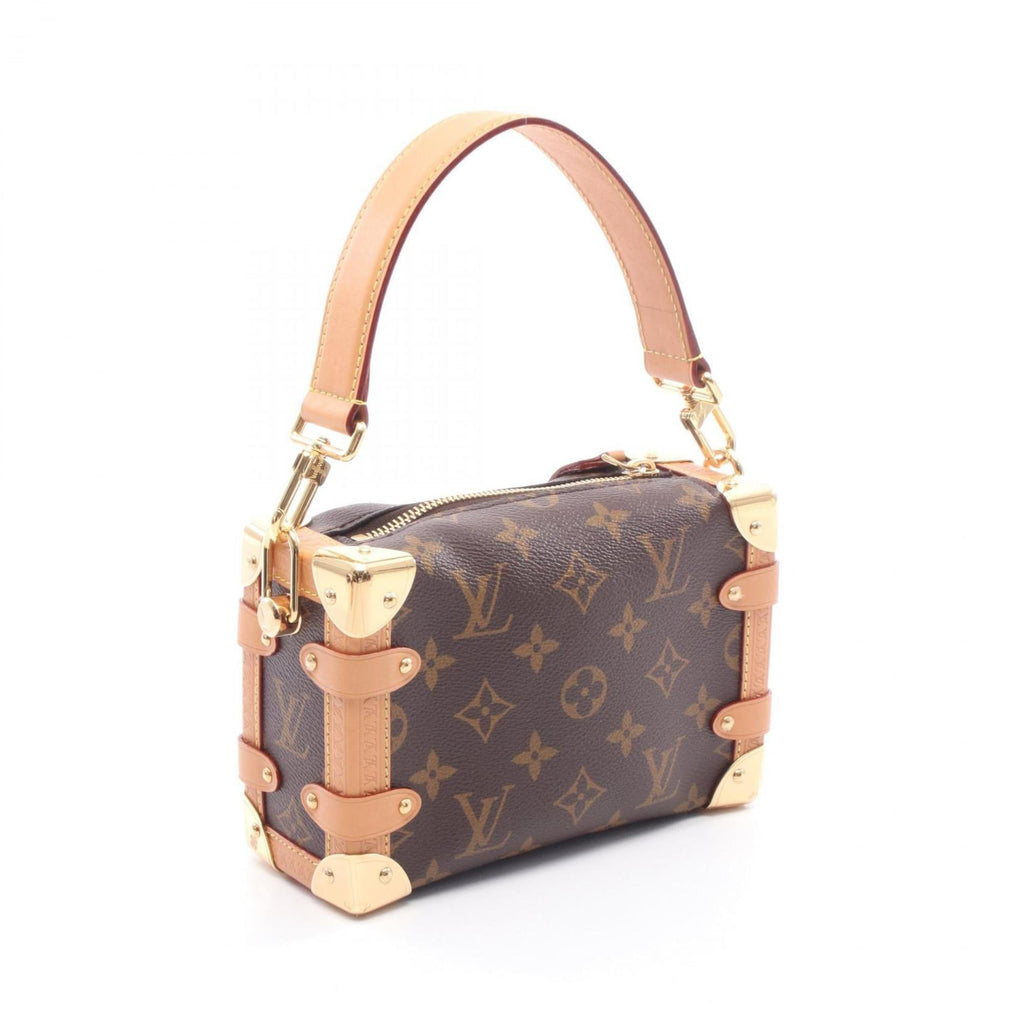 Louis Vuitton Brown Coated Canvas Leather Handbag