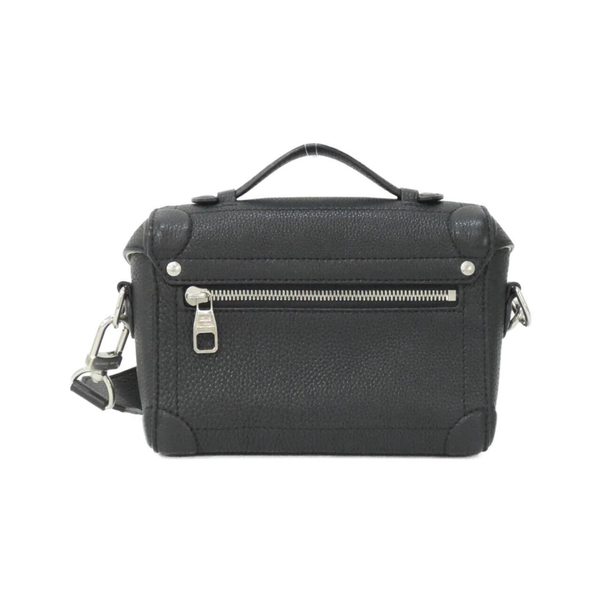 Louis Vuitton Black Leather Shoulder Bag