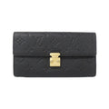 Louis Vuitton Black Leather Long Wallet