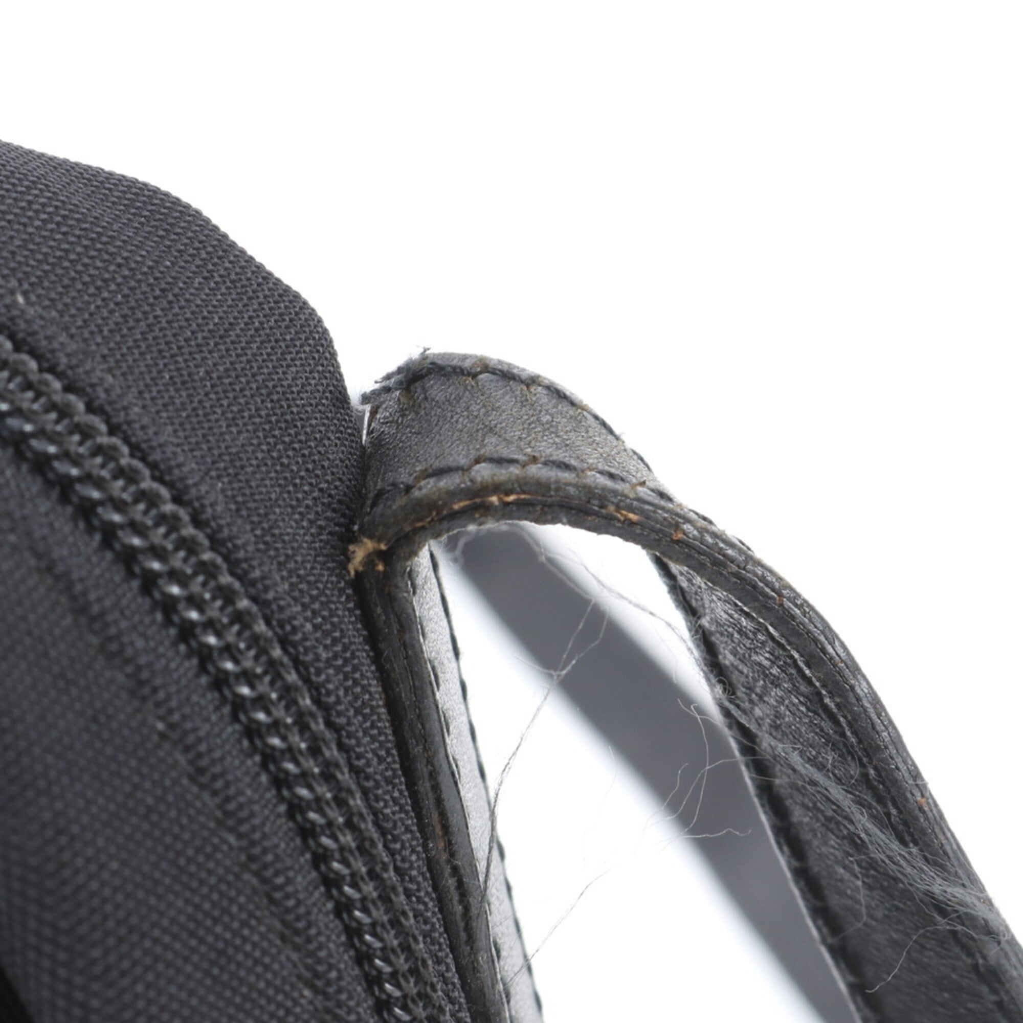 Gucci Black Leather Canvas Shoulder Bag (Pre-Owned)