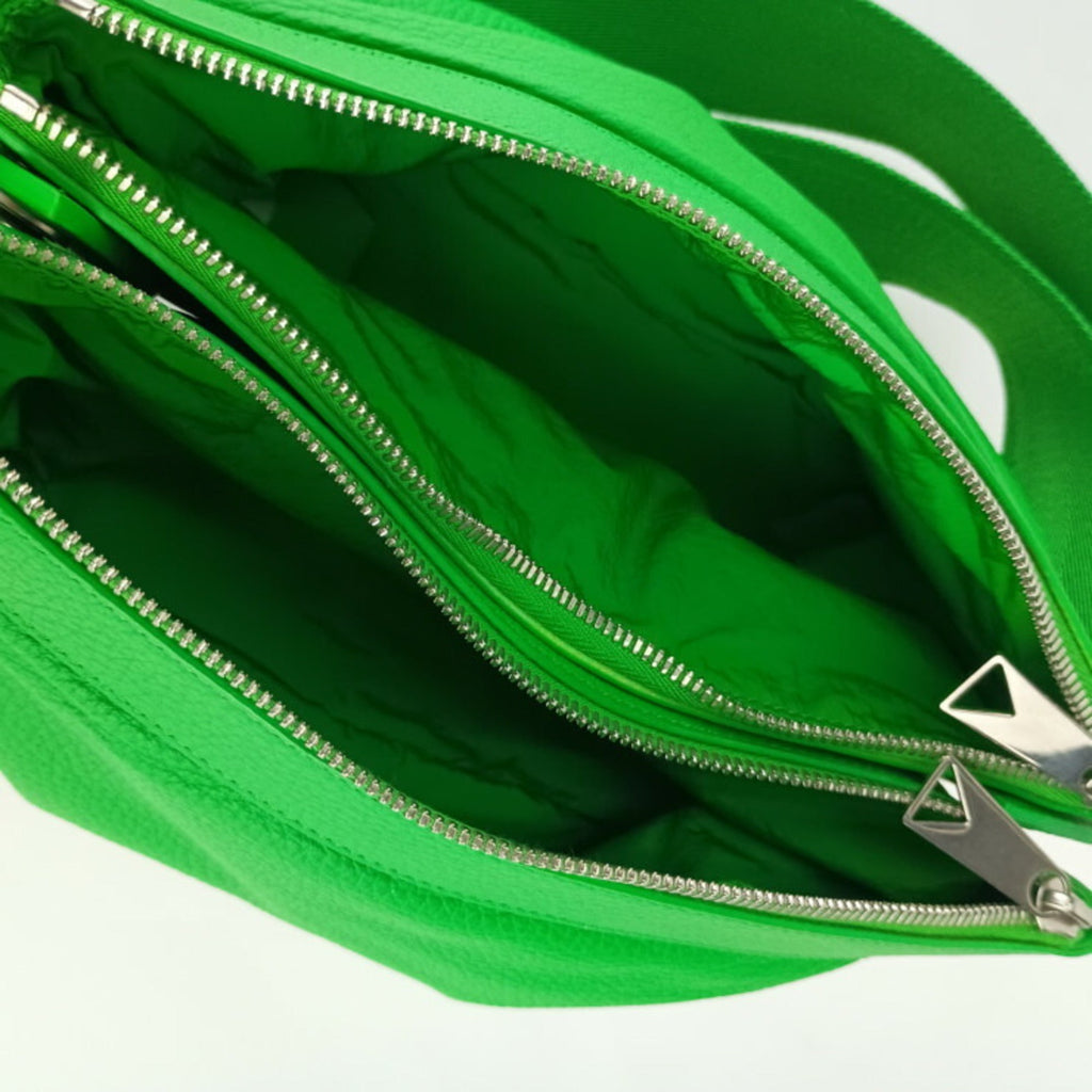 Bottega Veneta Green Leather Shoulder Bag