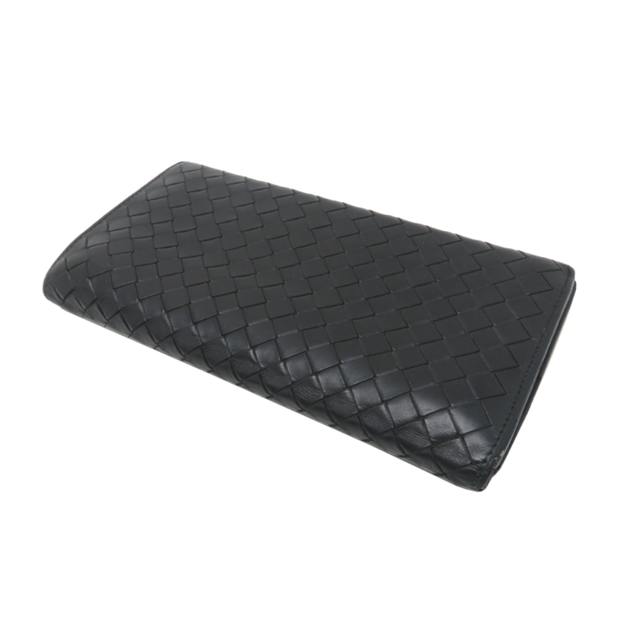 Bottega Veneta Black Leather Wallet (Bi-Fold)
