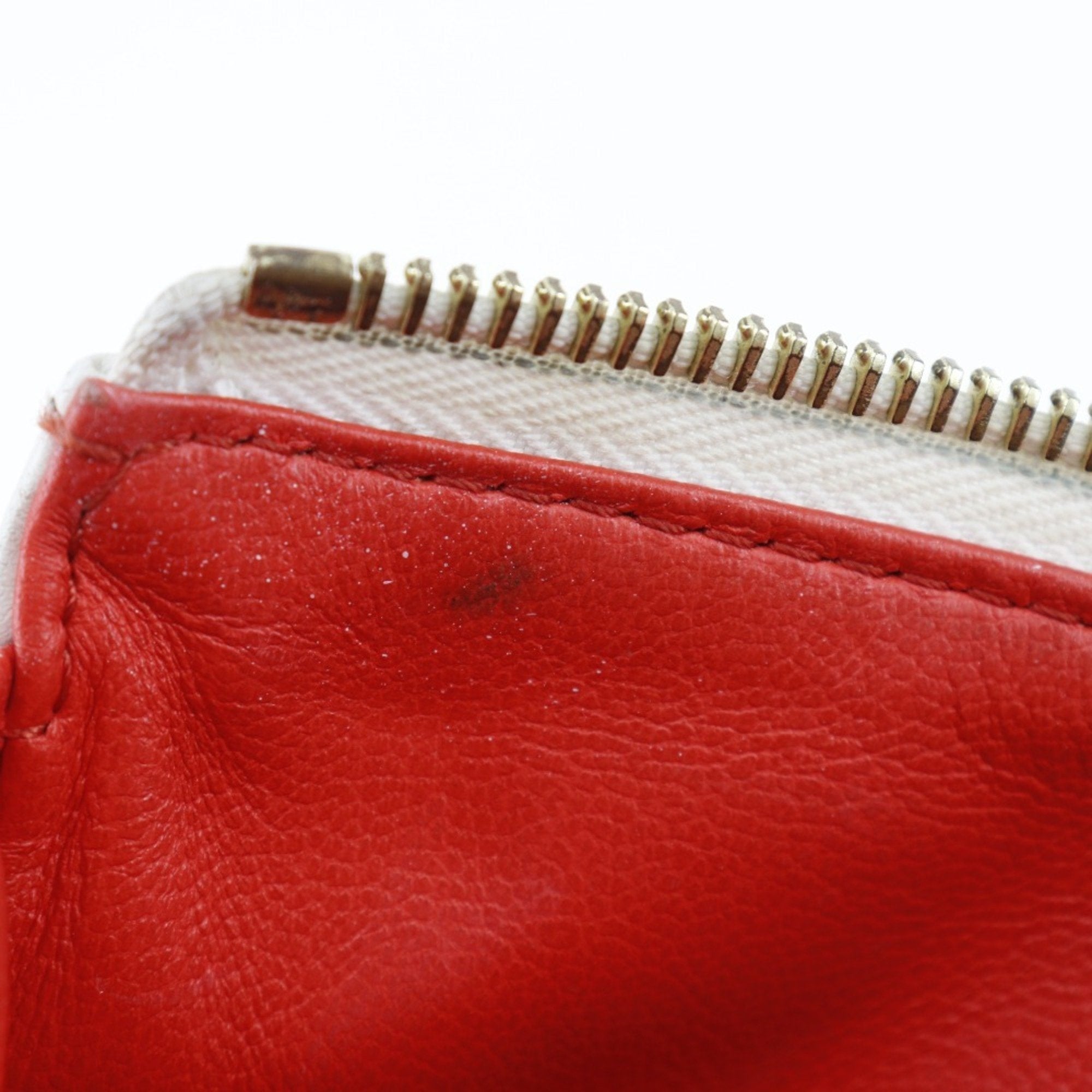 Louis Vuitton Navy Red Color White Leather Shoulder Bag