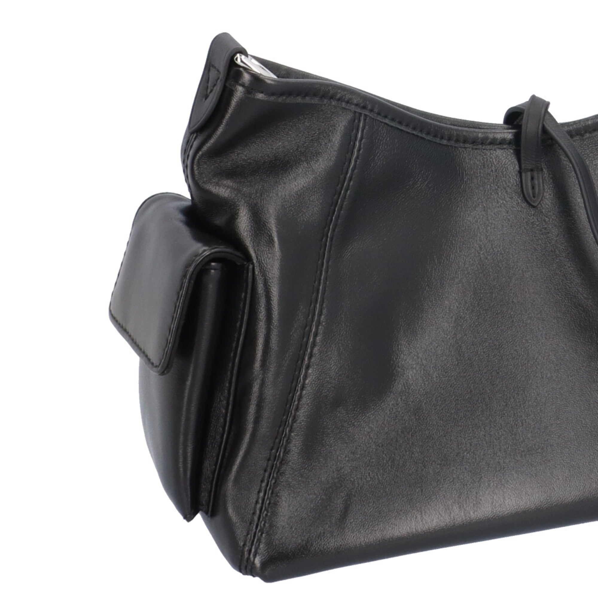 Louis Vuitton Black Leather Shoulder Bag