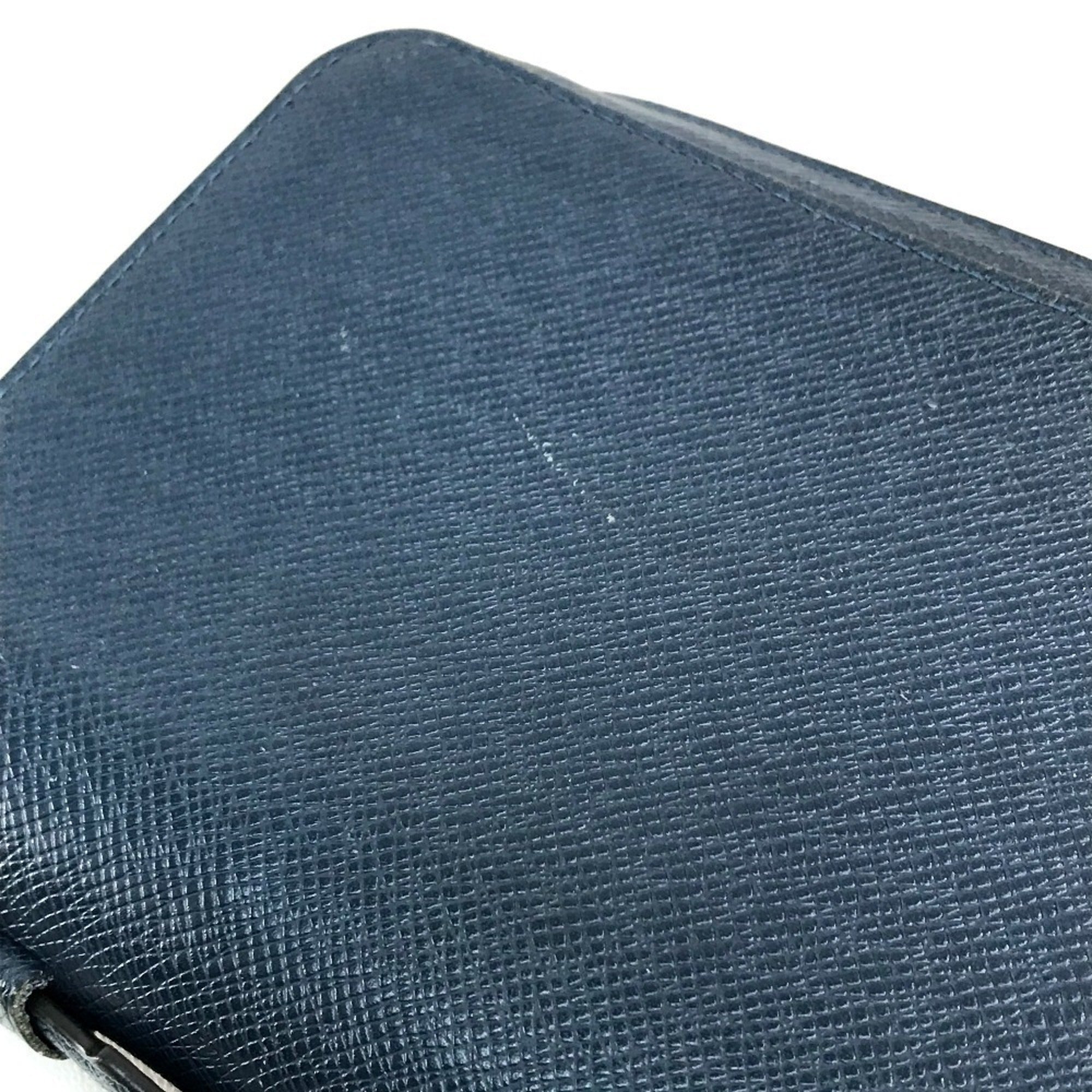Louis Vuitton Taiga Blue Ocean Taiga Leather Long Wallet