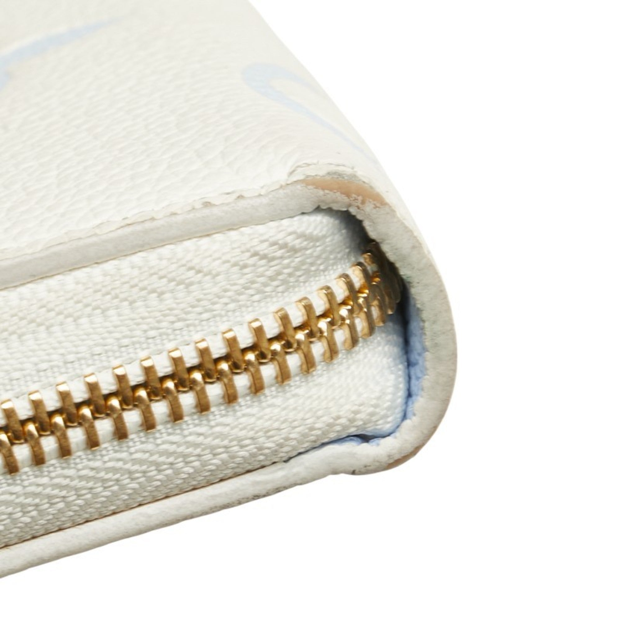 Louis Vuitton Blue White Leather Long Wallet