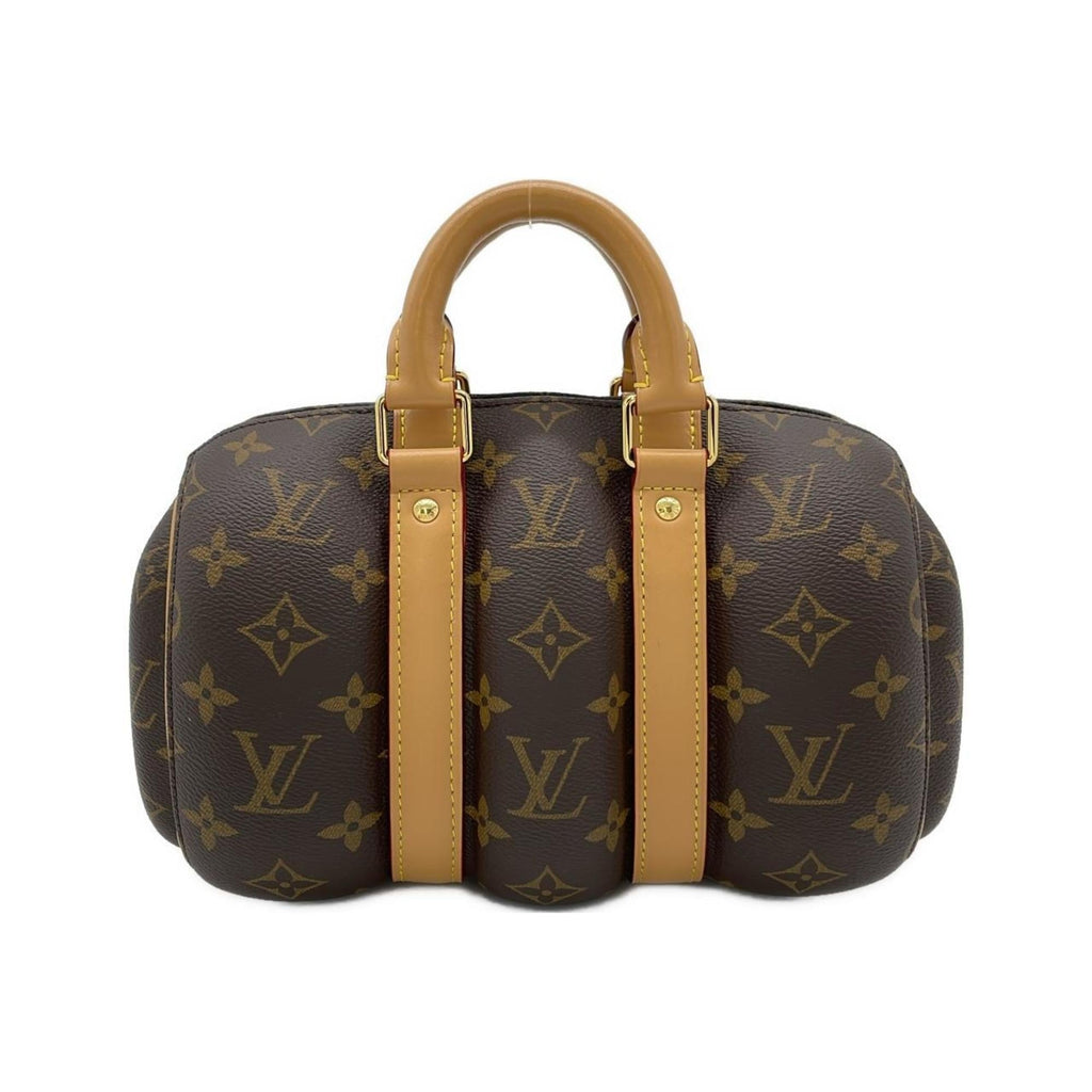 Louis Vuitton Marron Coated Canvas Boston Bag