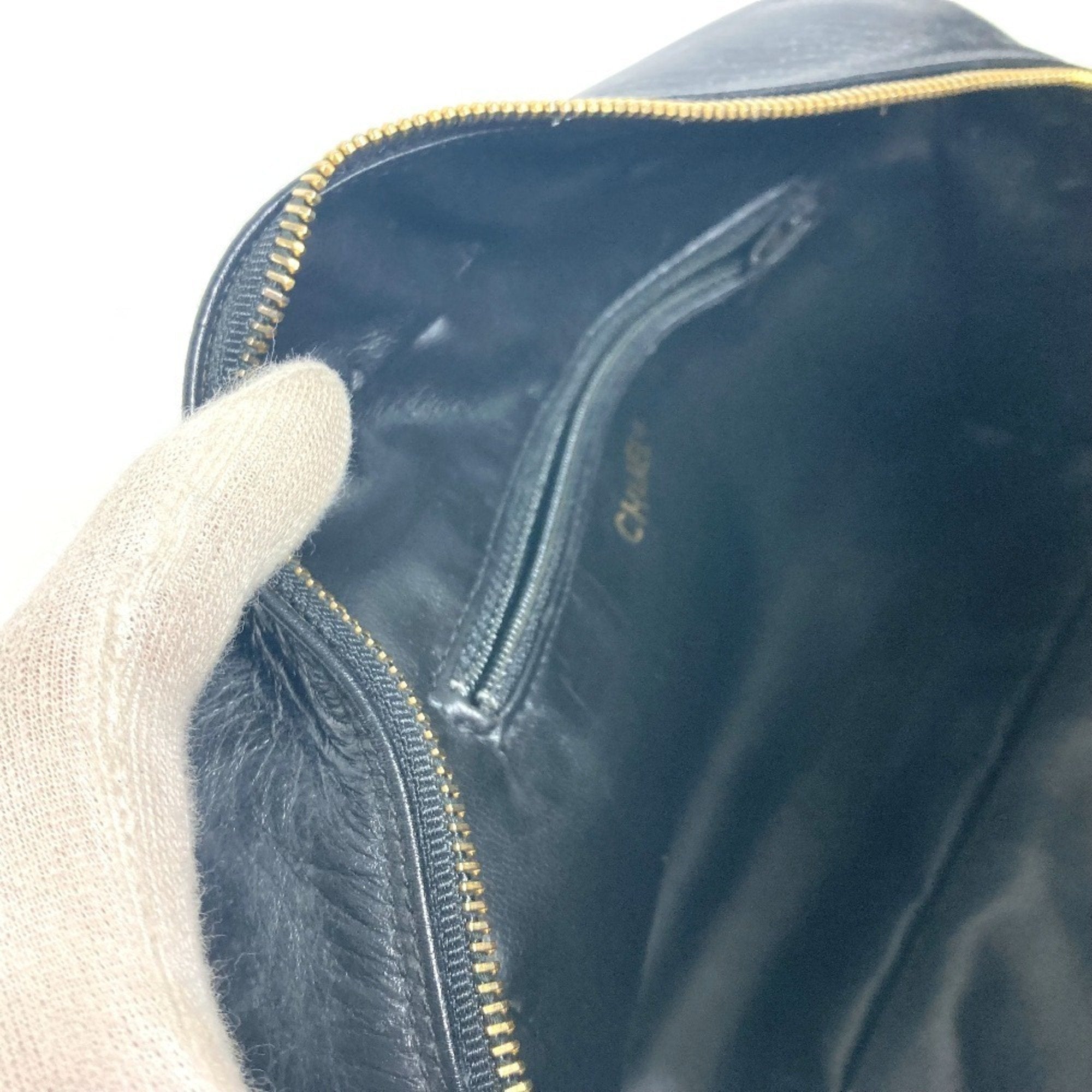Chanel Black Leather Pouch