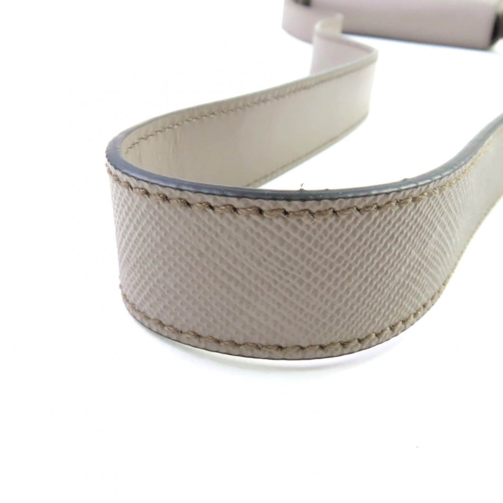 Prada Beige Leather Shoulder Bag