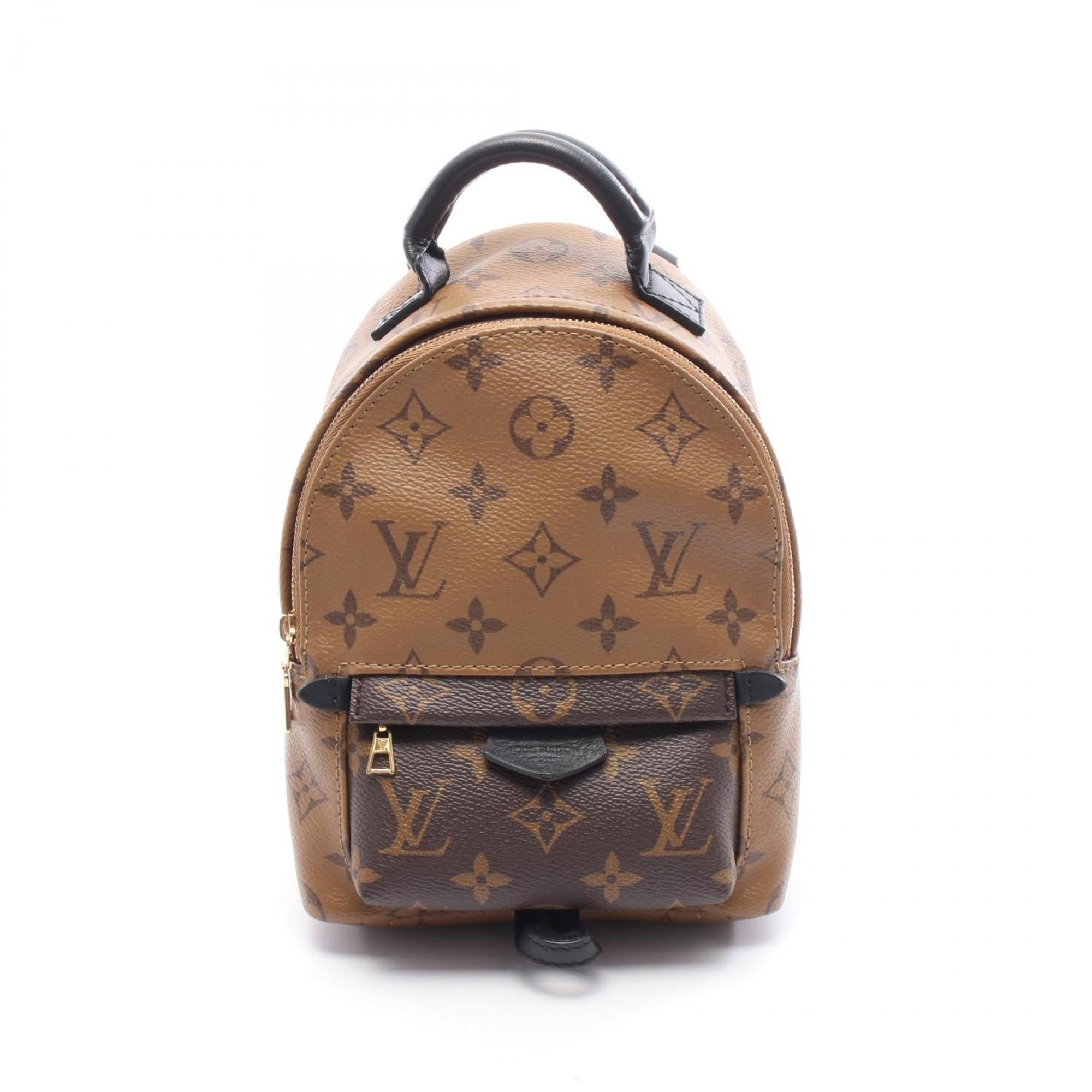 Louis Vuitton Brown Coated Canvas Leather Backpack
