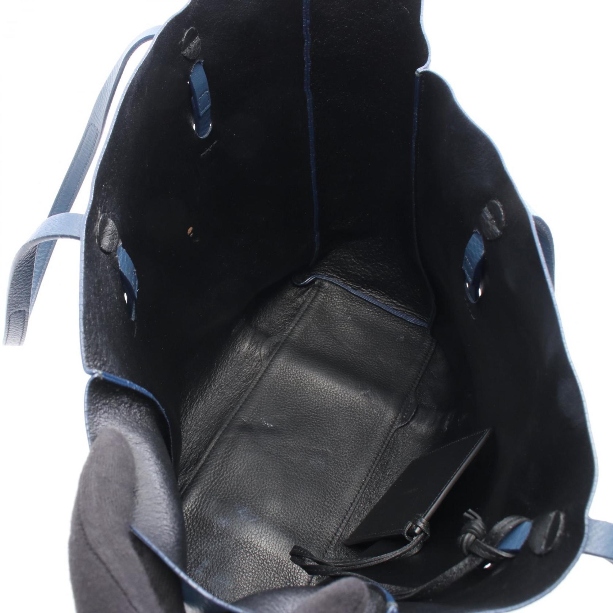 Balenciaga Blue Leather Tote