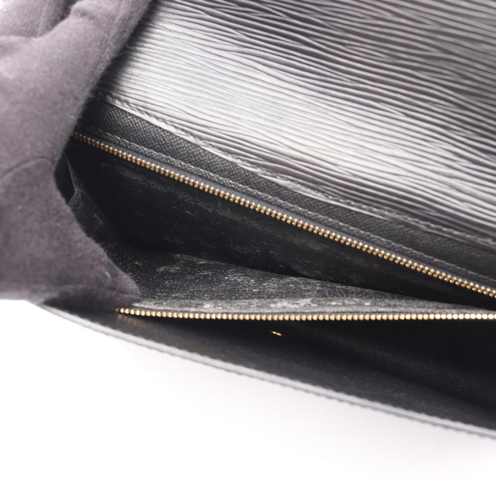 Louis Vuitton Black Noir Epi Leather Clutch Bag