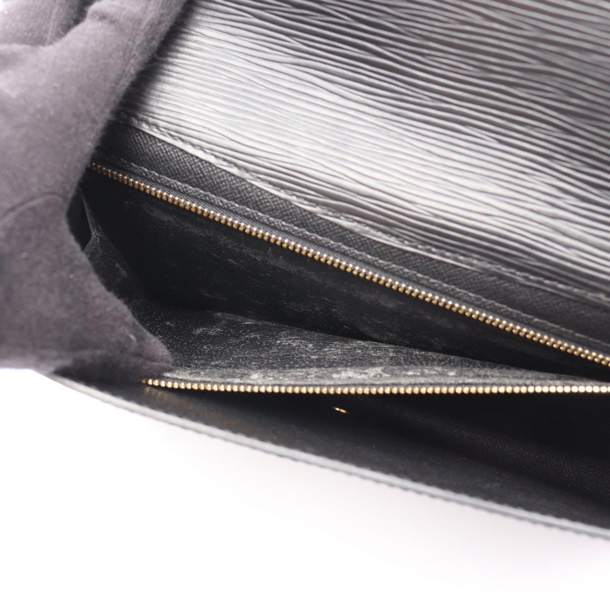Louis Vuitton Black Noir Epi Leather Clutch Bag