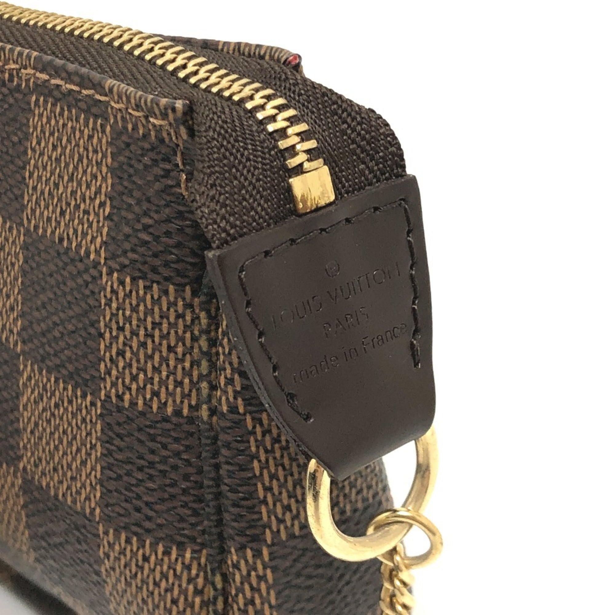 Louis Vuitton Brown Ebene Damier Canvas Pochette Pouch