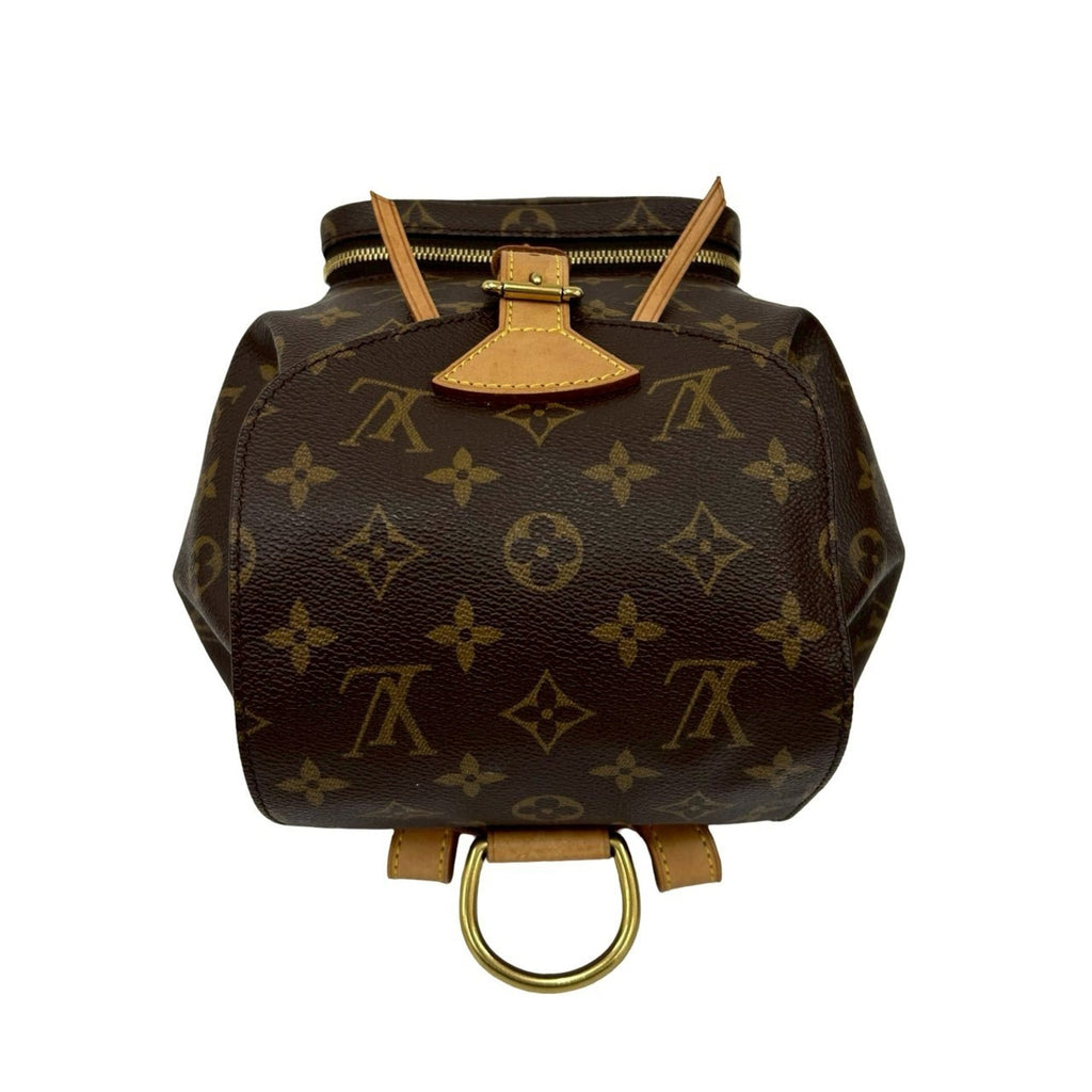Louis Vuitton Brown Leather Pvc Backpack