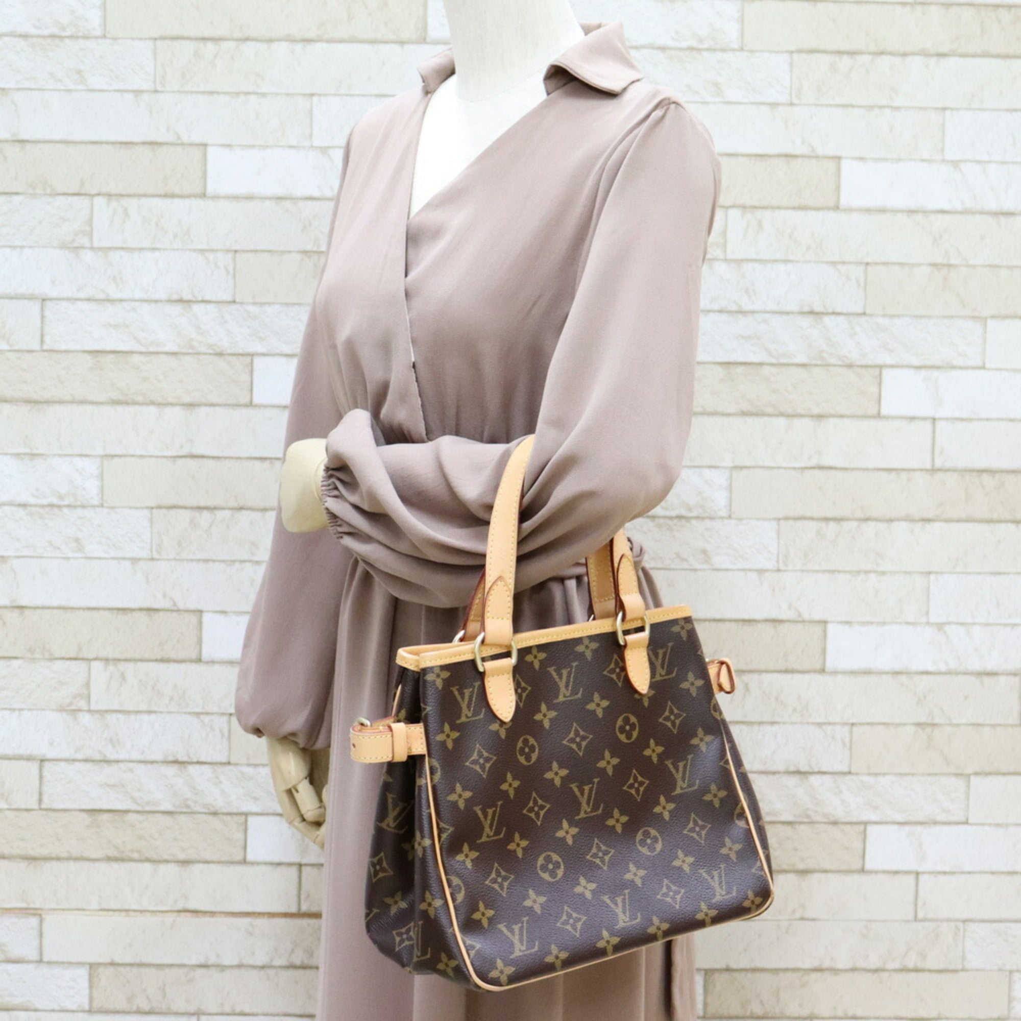 Louis Vuitton Handbag Monogram Batignolles M51156 Br Women's Canvas