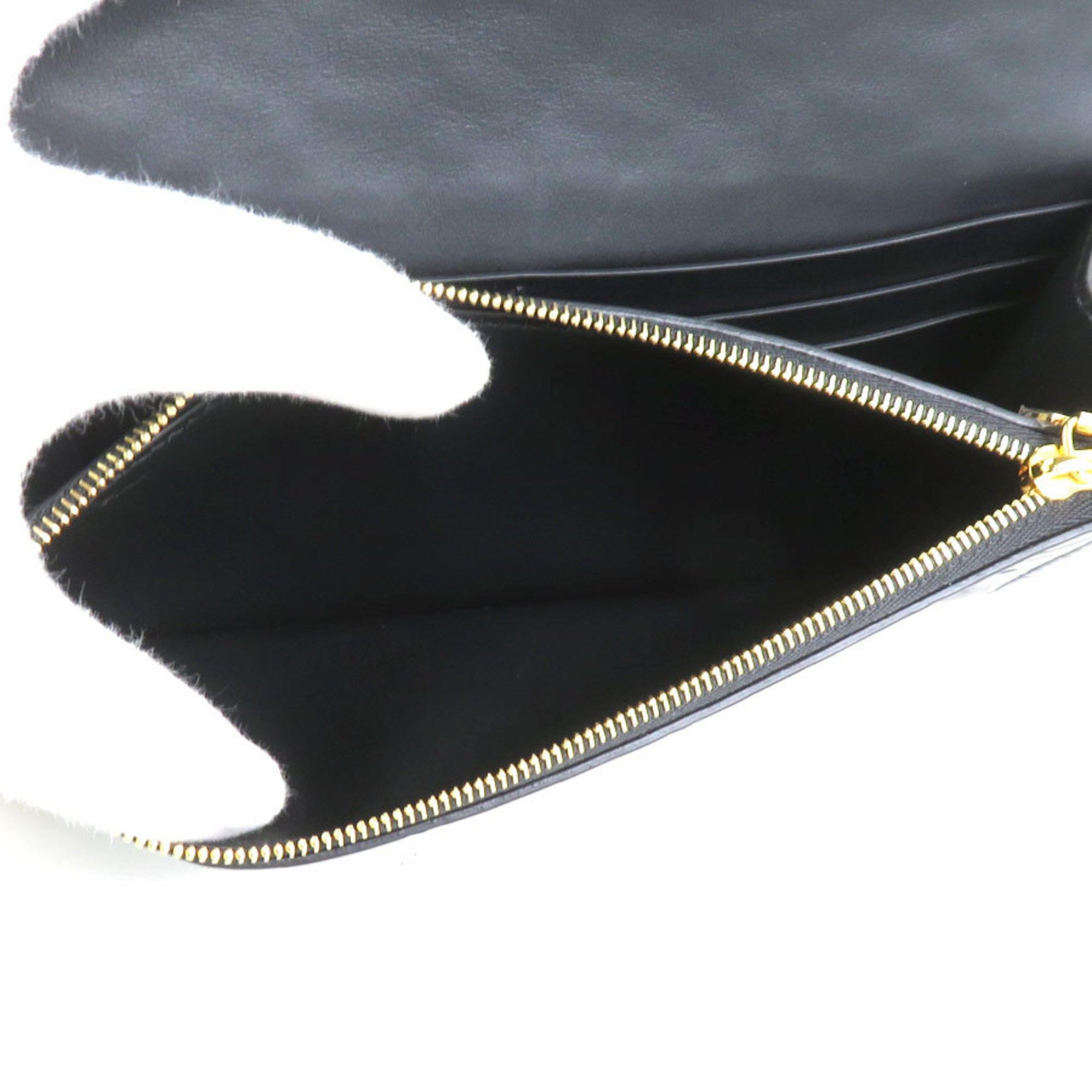 Burberry Black Leather Long Wallet (Bi-Fold)