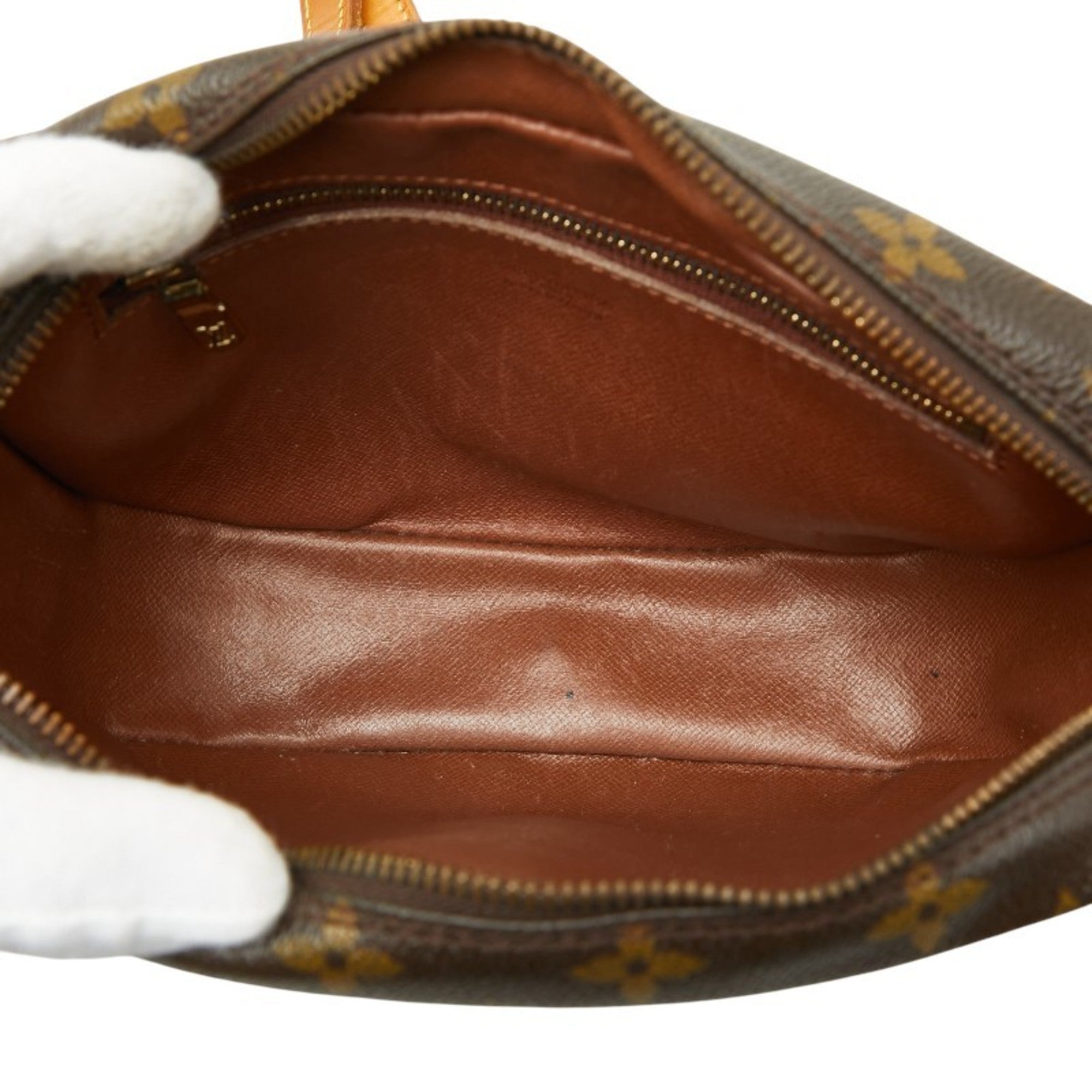 Louis Vuitton Brown Pvc Leather Shoulder Bag