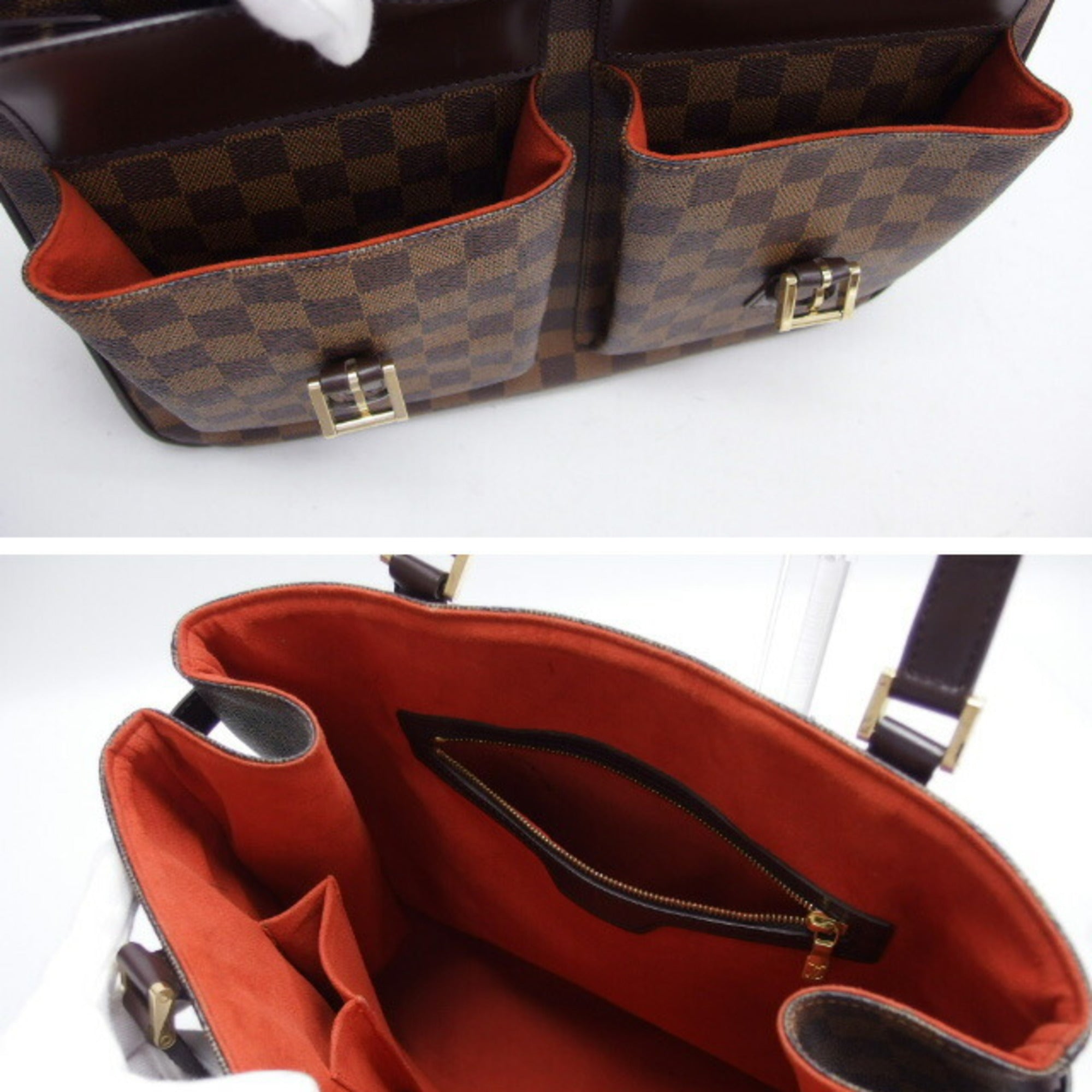 Louis Vuitton Damier Brown Damier Canvas Dark Brown Galle Damier Canvas Handbag Shoulder Bag Tote Bag