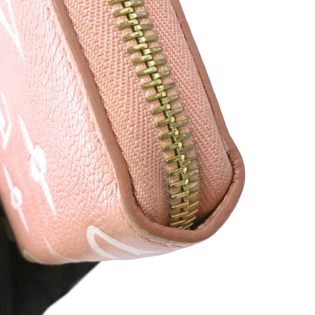 Louis Vuitton Monogram Empreinte Bicolor Cream Rose Monogram Empreinte Long Wallet