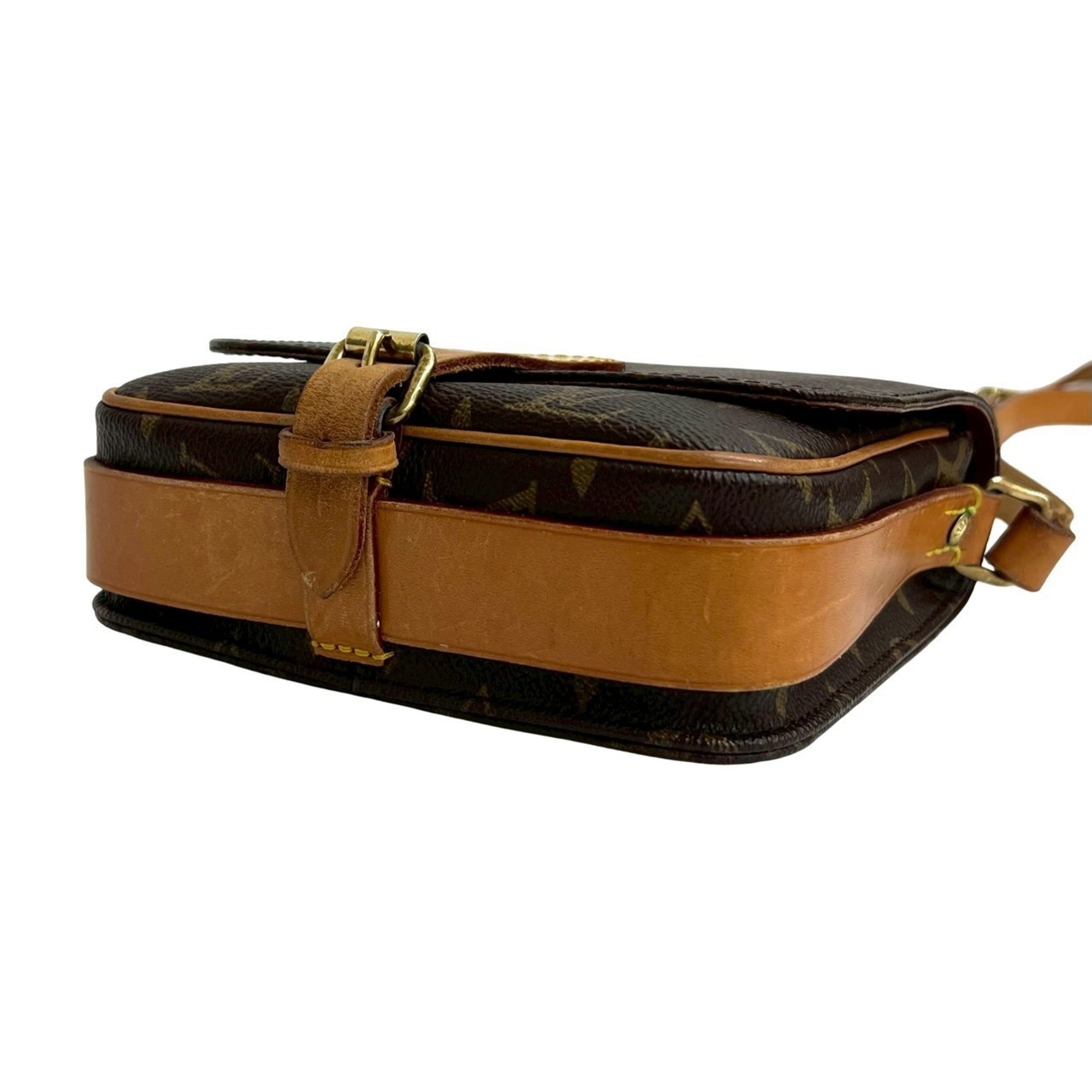 Louis Vuitton Brown Leather Pvc Pochette Shoulder Bag
