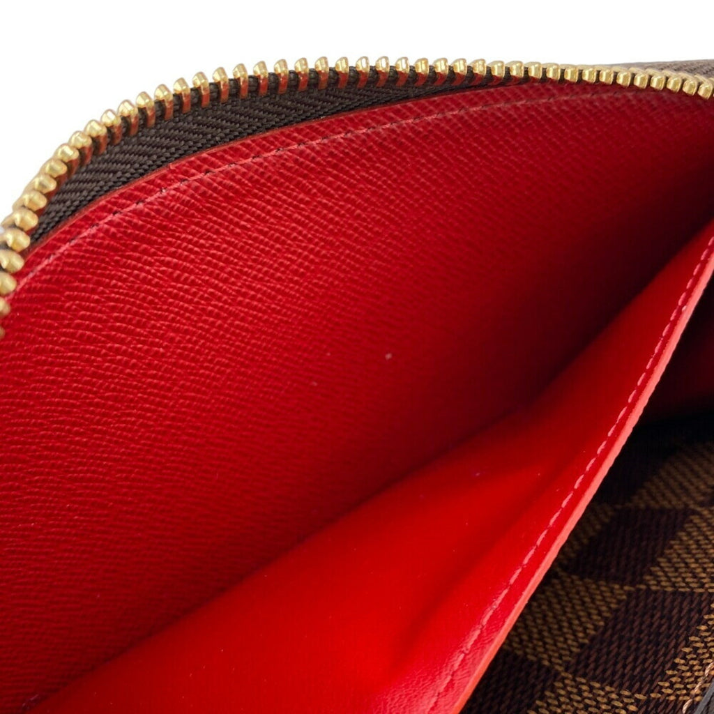 Louis Vuitton Damier Brown Leather Long Wallet
