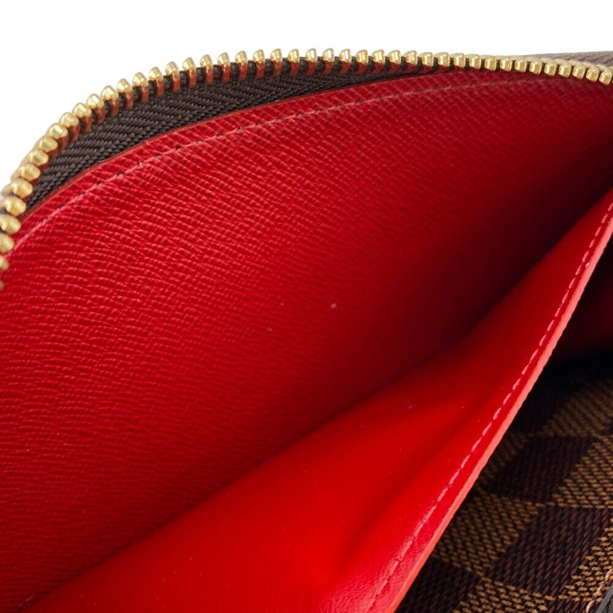 Louis Vuitton Damier Brown Leather Long Wallet