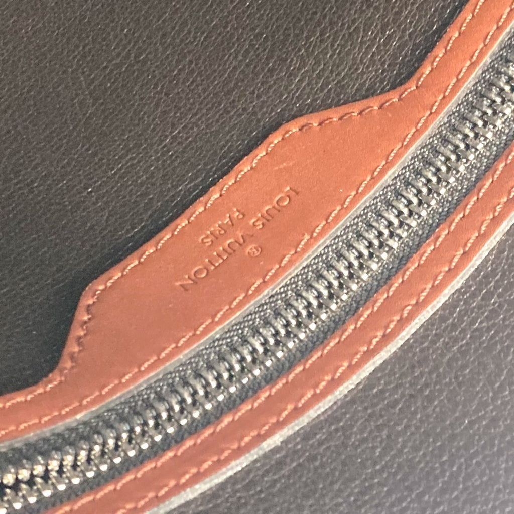 Louis Vuitton Brown Nomade Leather Briefcase Handbag Tote Bag