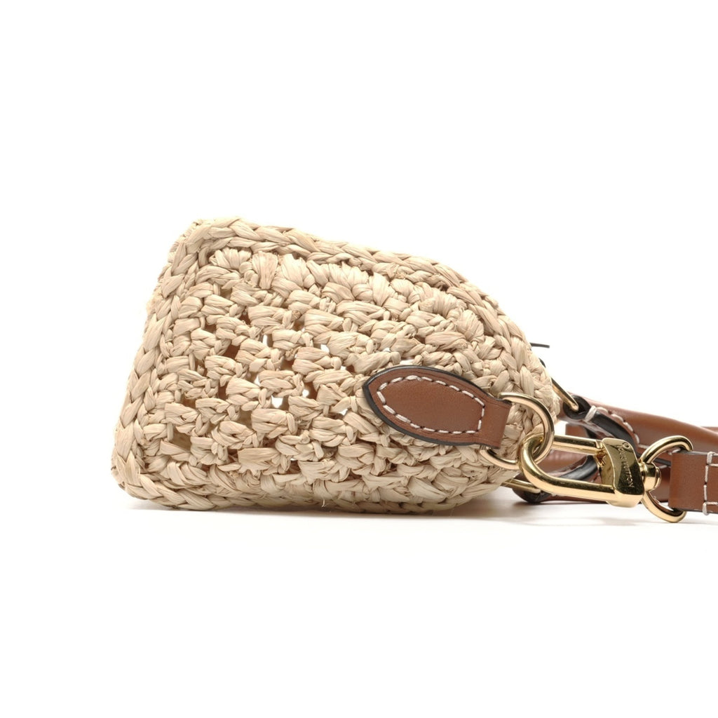 Louis Vuitton Beige Raffia Shoulder Bag