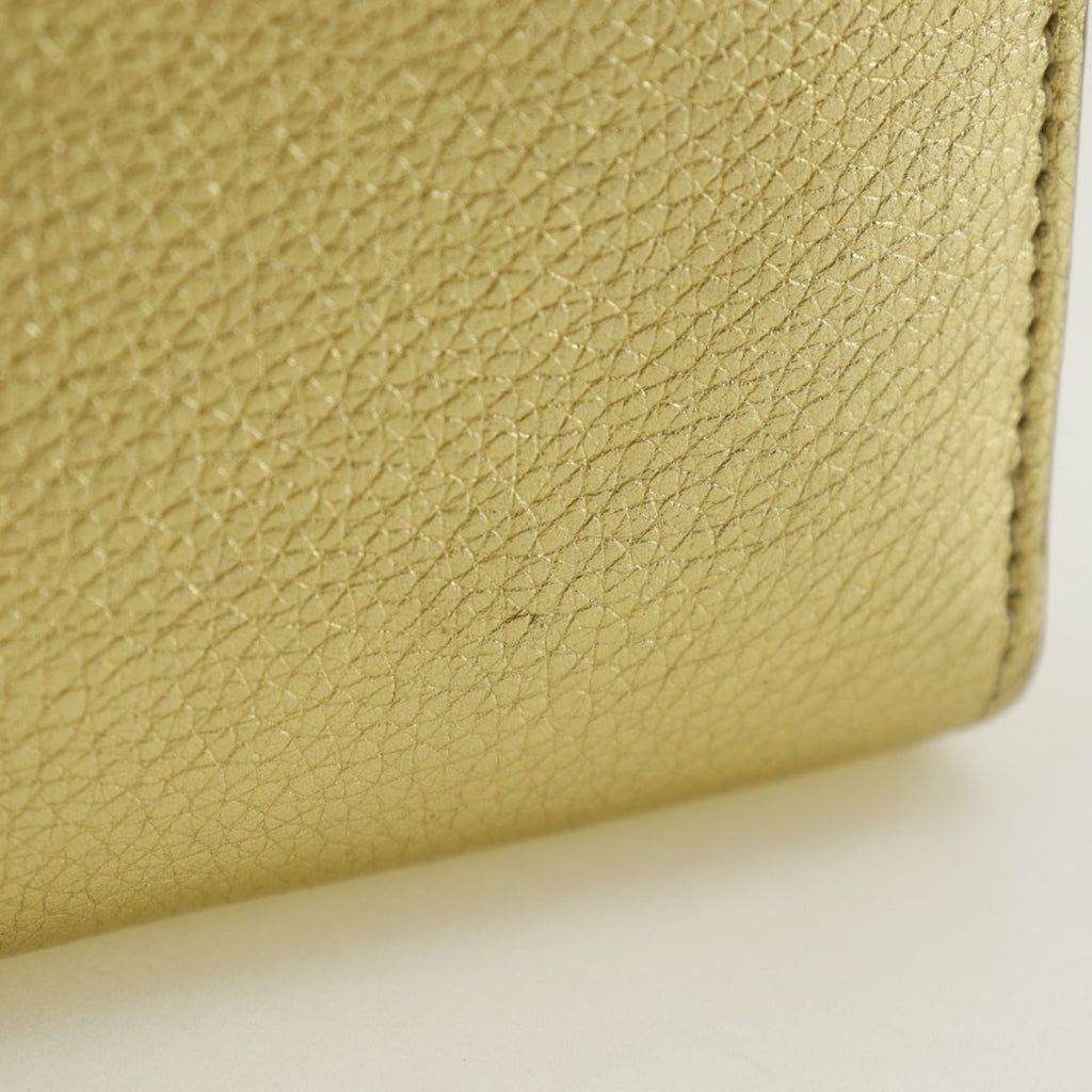 Louis Vuitton Gold Leather Long Wallet
